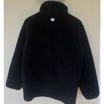 Varley  Women's Size Medium Black Clemson Sherpa Fleece Snap Up Oversized Jacket Photo 6