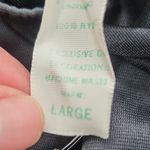 Vintage Nan Flower Nylon & Lace Slip Skirt Black Large Photo 2