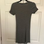 Brandy Melville Black and White Striped T Shirt Jenelle Bodycon Dress OS Photo 5