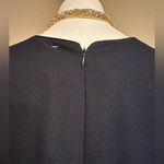 Night Studio New York Vintage Navy Blue Lace Top Gold Jewels In Front SZ 20 Photo 4