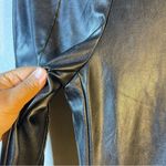 Princess Polly  Black Faux Leather Flare Pants SZ:2 Photo 6