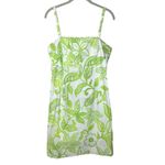 NEW Deadstock Y2K Green Floral Cotton Knee Photo 2