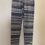 Nike Pro Dry Fit Womens Ankle Leggings Black White Print Waist 24” 26” X 29” Photo 0