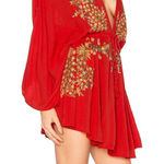 Free People Pretty Pineapple Dress Wide Sleeve Kimono Cover Up Womens Size XS Photo 0