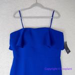 New! Aidan Mattox royal blue‎ strapless ruffle top, US size 14 Blue Photo 5