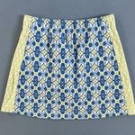 J. McLaughlin Palm Springs Blue Green Geo Print Catalina Cloth Golf Skort Photo 0