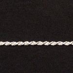 Solid Silver Chain Rope Chain 22in 2mm .925 Italy Photo 1