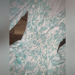 House of Harlow revolve Ajay Blue casual Long Sleeve Dress $160 boho fall Green Size XS Photo 5