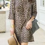 Equipment Femme Sz M Aubrey Silk Shift Dress Leopard Animal Print Photo 0
