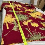 Free People Maroon Malibu Tropical Print Shorts Romper Size Medium w/pockets Photo 14
