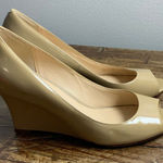 Cole Haan  Wedge Heel open toe beige pumps size 6.5 Photo 0