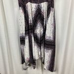 Torrid  Brown&Pink Boho Scarf Print Challis Handkerchief Hem Midi Dress Sz.2 Photo 10