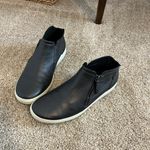 Ecco Soft 7 Metallic Black Leather Side Zip Bootie Photo 3