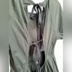 Peter Som  Size 4 Women’s Green Mini Dress Puff Sleeve Tiered Back Photo 2