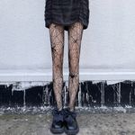 Gothic‎ Spider Jacquard Out Sheer Tights Hollow Out Women’s Pantyhose One Size Black Photo 8