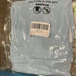 NWT Casly Lamiit Square Neck Short Sleeve Mini Dress Y2K Party Club Side Slit Blue Photo 3