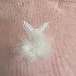 Jack B Quick Vintage Easter Sequined 3D Bunny Cardigan Size Medium Petite Photo 9