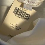 Boston Proper  Proper denim vest in pure white size S Small NWT Photo 5