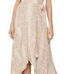 BCBGMAXAZRIA Pink python wrap dress with handkerchief hem - Photo 0
