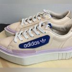 Adidas  Hypersleek Platform Sneakers Art EF 5207 Women’s 7 Beige Patent leather Photo 1