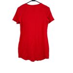 PINK - Victoria's Secret  Size Small Top Shirt Red Waffle Weave Holiday Sleepwear‎ Photo 1