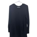 Athleta ‎ Balance Dress Long Sleeve Pockets Athleisure Black Size S Photo 0