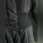 Esprit  Navy Long Line Quilted Spring Jacket Zipped in Hood Sz S Photo 7