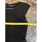 Alice + Olivia Victoria Black Peplum Mini Dress Size XS Cap Sleeves Photo 6