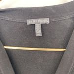 Eileen Fisher Full Zip V Neck Black Sweatshirt Tencel Blend Womens Size S Photo 2