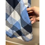 JH Blue White Plaid Linen Sleeveless Mini Dress Women Size 12 Photo 3