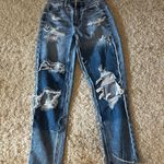 American Eagle Distressed Mom Jeans 00 Short Photo 0