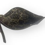 Carlos Santana new ❤︎ Vegan Leather Fur Pom Pom Clutch Handbag Bag ❤︎ Black Photo 9