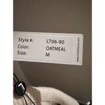 Love Token  Ivory Ribbed Knit Rabbit Fur Trim Off The Shoulder Sweater Size M Photo 5