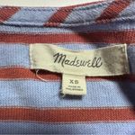 Madewell  Shirred Sleeve Blue Red Stripe Long Sleeve XS Photo 9