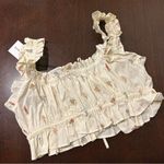 We Wore What NWT Double Tie Top in
Antique White Photo 2
