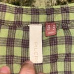 Anthropologie Pilcro Ruched Corduroy Button Floral Camo Shirt Dress Green 10 Photo 9