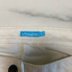 J. McLaughlin Pants Womens White Tapered Zip Ankle Size 8 Resortwear Beach Office Photo 5