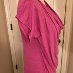 Venus pink cowl neck top with silver sequin insert size small Photo 3