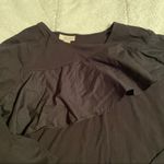 Style & Co . Black Tee with Ruffle Photo 3