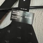 Adidas  power react medium support tech fit  XSDD black and white sports bra Photo 4