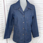 Levi's Vintage 70s Levi’s Safari Denim Blazer Leisure Jacket Orange Tab Blue Large Photo 0