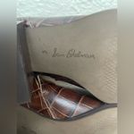 Sam Edelman Sam Eldeman  Cari Cocoa leather brown chunky square heel, pointy toe booties; 8 Photo 6