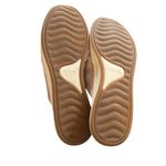 Clarks Cloudstepper Breeze Shore Mule Shoe Sz 10M Floral Taupe Combi Canvas Photo 4