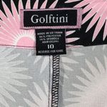 Golftini SZ 10 Nine and Wine Skort Geometric Pockets Stretch Slits Briefs Pink Photo 6