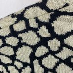 Ami Knits Tan & Blue Vintage Print Button Up Cardigan Sweater 6 Photo 2