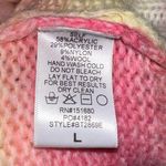 Storia Women’s Multi-Colored Ombré Chunky Knit Balloon Sleeve Crewneck Sweater Photo 7