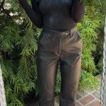 Levi's math club faux leather slacks sz 26 Photo 0