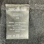 Zadig & Voltaire  Cici Star Patch Cashmere Sweater Jumper Pullover Size XS Black Photo 8