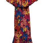 LuLaRoe  CiCi XXS Dress Floral Off Shoulder MIDI Flounce Sleeve Women’s Photo 4