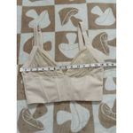 Windsor Cream Corset-Inspired Pleated Bust Crop Top Small Photo 3